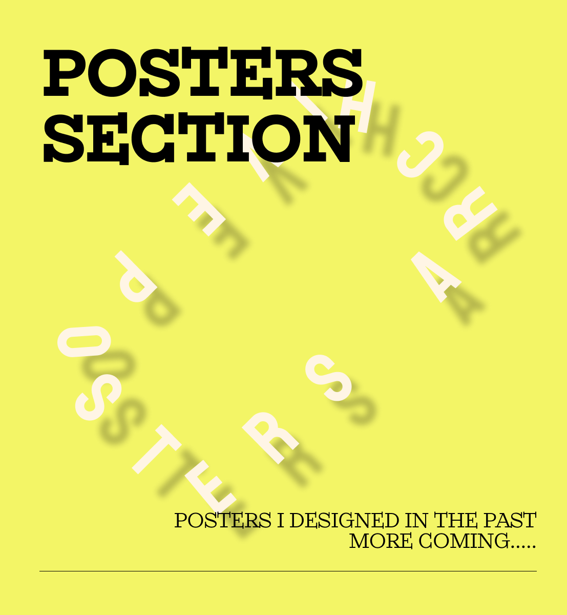 Poster Archive project cover
